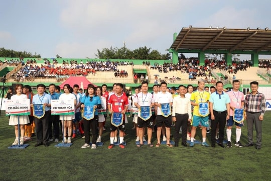 Khai mạc "Giải bóng đá công nhân, viên chức Việt Nam 2024" vòng loại khu vực Bắc Ninh