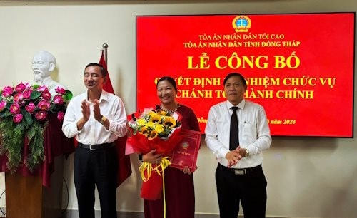 TAND tỉnh Đồng Tháp có tân Chánh tòa Hành chính