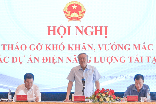 Tìm giải pháp tháo gỡ khó khăn các dự án điện năng lượng tái tạo
