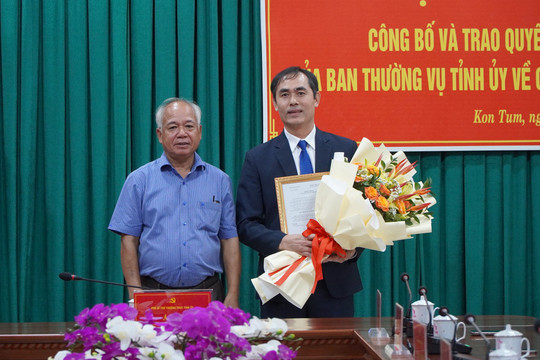 Kon Tum có Phó trưởng Ban Tổ chức Tỉnh ủy mới