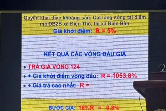 Công ty vốn 2 tỷ, 3 lao động, tham gia đấu giá mỏ cát từ 1,4 tỷ lên hơn 100 tỷ đồng