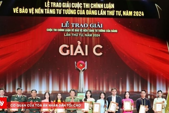 Báo Công lý đạt giải C cuộc thi chính luận về Bảo vệ nền tảng tư tưởng của Đảng lần thứ 4