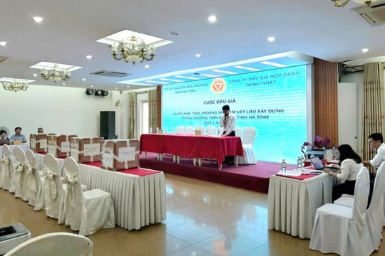 Hà Tĩnh: Một Công ty mới thành lâp đã trúng đấu giá 3 mỏ khoáng sản