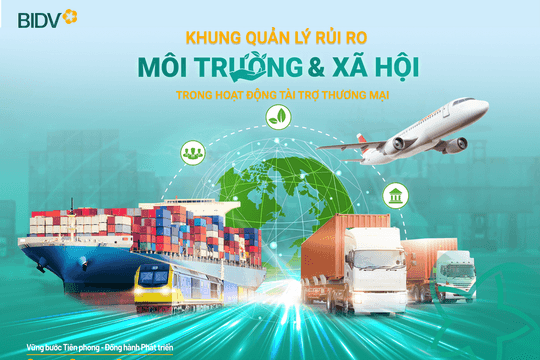 BIDV tiên phong triển khai Khung quản lý rủi ro môi trường và xã hội trong hoạt động tài trợ thương mại