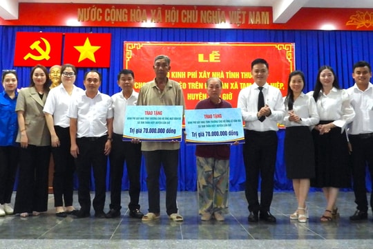 TAND quận Phú Nhuận xây dựng hai căn nhà tình thương cho hộ nghèo