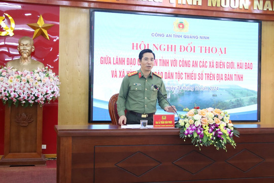 Đối thoại với Công an các xã biên giới, hải đảo, vùng đồng bào dân tộc thiểu số