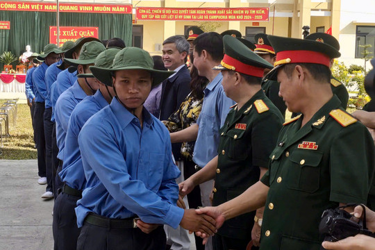 Xuất quân tìm kiếm hài cốt liệt sĩ tại Lào và Campuchia