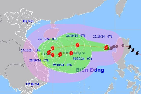 Bảo an toàn đê điều ứng phó bão số 6 (TRAMI)