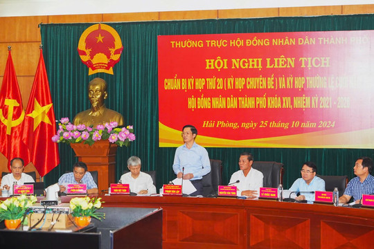 Hải Phòng: Thống nhất nội dung trình các kỳ họp tới
