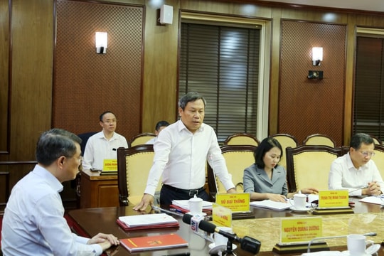 Ban Tổ chức Trung ương làm việc với Ban Thường vụ Tỉnh ủy Quảng Ninh