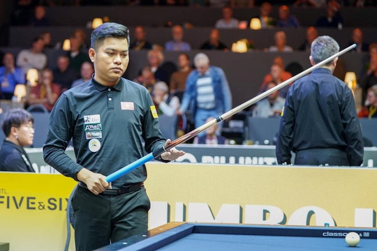 Hai cơ thủ Việt Nam xuất sắc giành vé vào bán kết carom 3 băng World Cup
