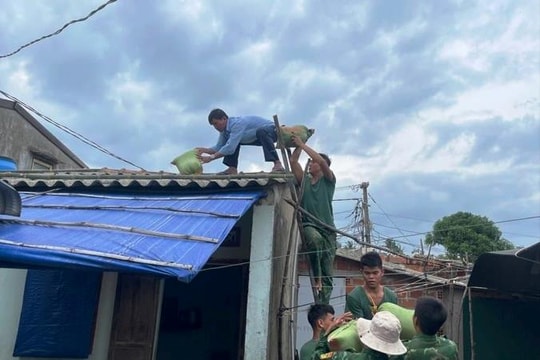 Đảo Lý Sơn hoàn thành việc chằng chống nhà cửa, tàu thuyền vào nơi neo đậu tránh bão số 6