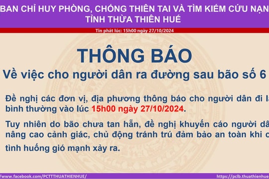 TT-Huế: Người dân ra đường hoạt động bình thường trở lại