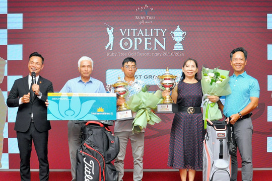 Giải gôn Vitality Golf Tournament 2024 tổ chức thành công trên sân gôn đẳng cấp Ruby Tree Golf Resort