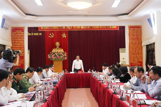 Nghệ An: Ban Thường vụ Tỉnh ủy họp phiên thường kỳ tháng 10/2024