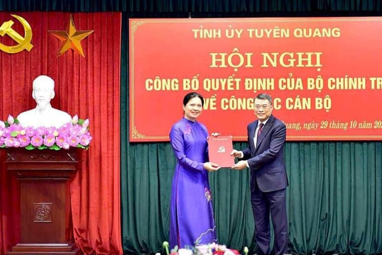 Chủ tịch Hội Liên hiệp Phụ nữ Việt Nam giữ chức vụ Bí thư Tỉnh ủy Tuyên Quang