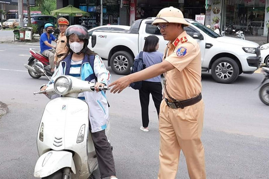 Thái Nguyên: Xử phạt hơn 2.600 trường hợp học sinh vi phạm luật giao thông