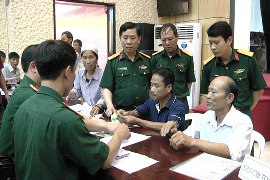 Tăng mức trợ cấp với quân nhân đã phục viên, xuất ngũ, thôi việc