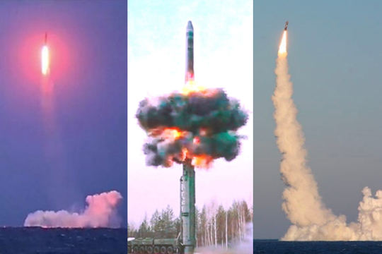 Sức mạnh khủng khiếp của 3 loại tên lửa Nga vừa phóng trong cuộc tập trận hạt nhân