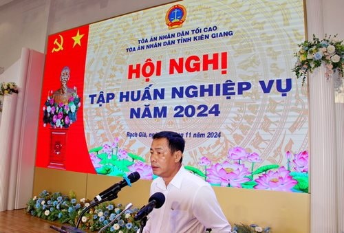 TAND tỉnh Kiên Giang tập huấn cho Hội thẩm nhân dân hai cấp