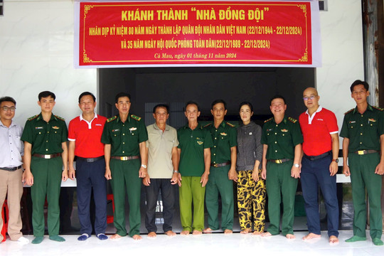 Thêm căn “Nhà đồng đội” được BĐBP Cà Mau bàn giao