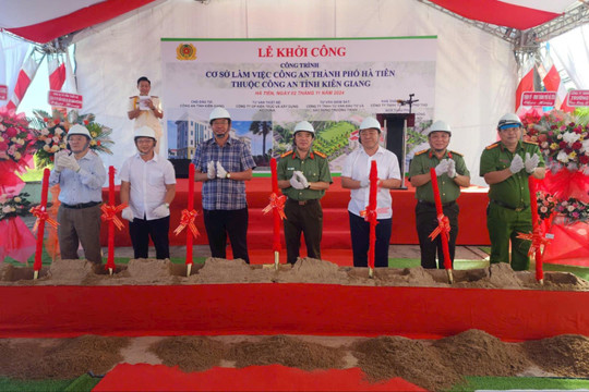 Khởi công xây dựng trụ sở Công an TP Hà Tiên