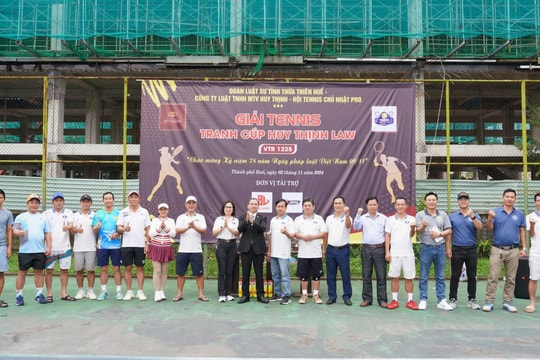 Giải tennis chào mừng Ngày pháp luật Việt Nam