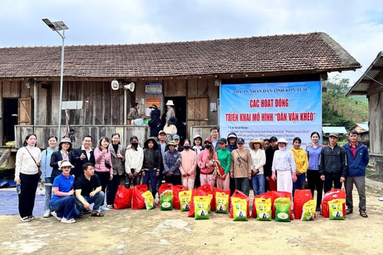 TAND tỉnh Kon Tum triển khai hoạt động “Dân vận khéo” tại thôn làng