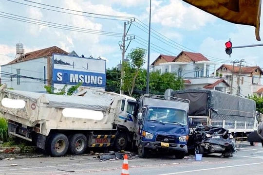 Tạm giữ tài xế xe ben gây tai nạn liên hoàn