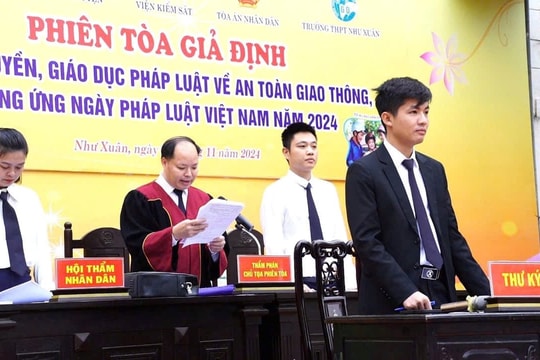 TAND huyện Như Xuân tuyên truyền pháp luật thông qua qua phiên tòa giả định