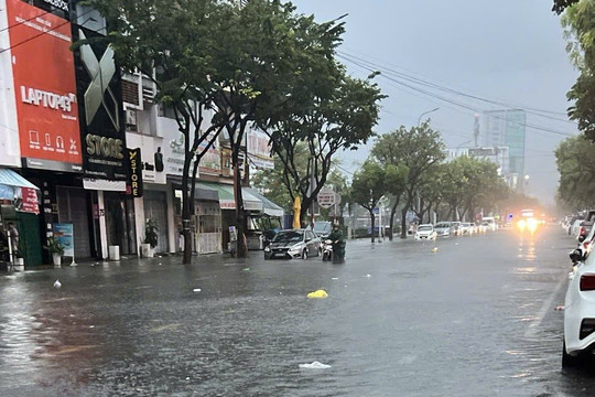 Mưa lớn học sinh T.P Đà Nẵng được nghỉ để đảm bảo an toàn