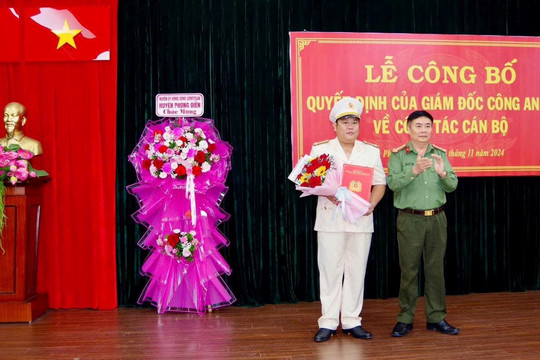 TT-Huế: Bổ nhiệm Trưởng công an huyện Phong Điền