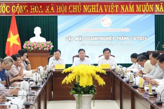 Ninh Thuận tổ chức hội nghị gặp gỡ các doanh nghiệp và nhà đầu tư