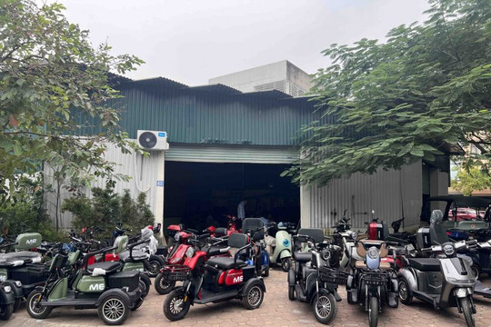 Hà Nội: Thu giữ nhiều xe điện thuộc diện cấm lưu thông
