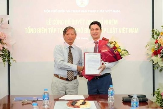 Nhà báo Nguyễn Thành Đoàn làm Tổng Biên tập Tạp chí Phổ biến Pháp luật Việt Nam
