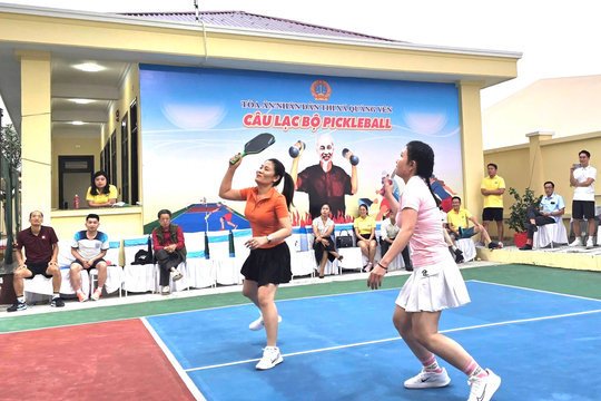TAND TX. Quảng Yên ra mắt CLB Pickleball khơi dậy phong trào rèn luyện thể chất