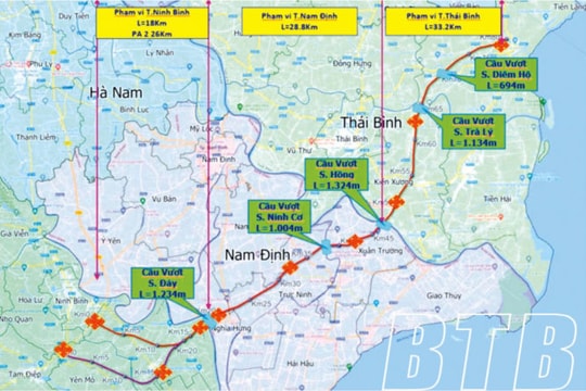 Chuẩn bị xây dựng cao tốc Nam Định - Thái Bình vận tốc 120km/h