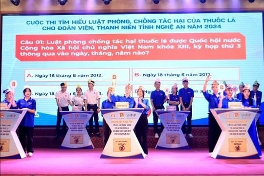 Phòng, chống tác hại thuốc lá trong đoàn viên, thanh niên tỉnh Nghệ An năm 2024