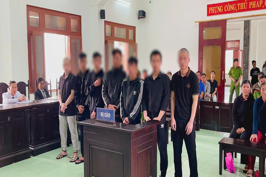 Hỗn chiến, 7 thanh thiếu niên lĩnh án