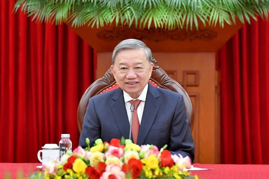 Tổng Bí thư Tô Lâm điện đàm với ông Donald Trump