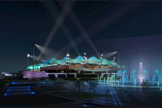 Sân vận động tỉnh Bắc Kạn được lấy ý tưởng từ 'Sự tích hồ Ba Bể'