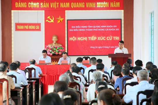 Đại biểu HĐND tỉnh Quảng Ninh tiếp xúc cử tri TP Móng Cái
