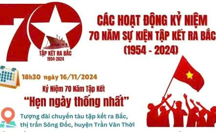 Cà Mau: Nhiều hoạt động kỷ niệm 70 năm sự kiện tập kết ra Bắc (1954-2024)