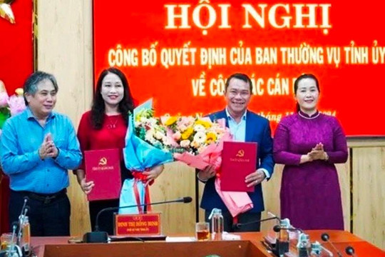 Quảng Ngãi: Điều động, bổ nhiệm 2 vị trí Phó Ban thuộc Tỉnh ủy