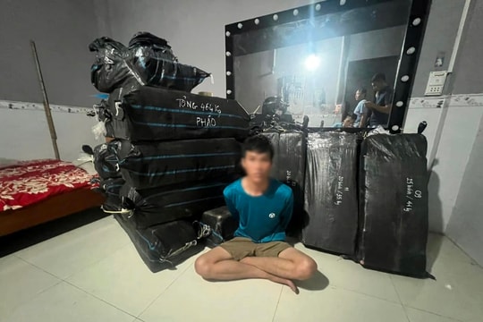 Thu giữ gần 500kg pháo nổ tại nhà dân