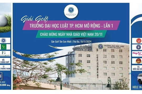 Đại học Luật TPHCM tổ chức giải Golf gây quỹ hỗ trợ sinh viên khó khăn
