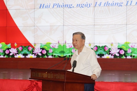 Tổng Bí thư Tô Lâm làm việc với TP. Hải Phòng