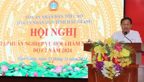 TAND tỉnh Hậu Giang tập huấn nghiệp vụ Hội thẩm nhân dân hai cấp