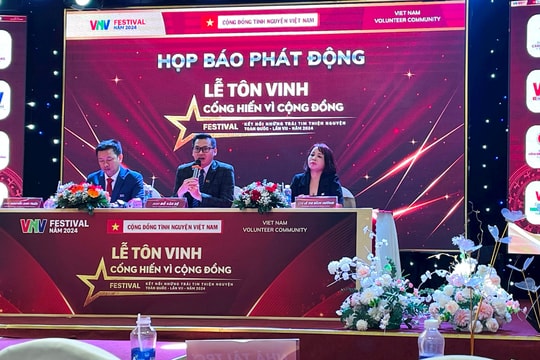 Họp báo phát động lễ tôn vinh và trao giải thưởng 'Cống hiến vì cộng đồng' 2024