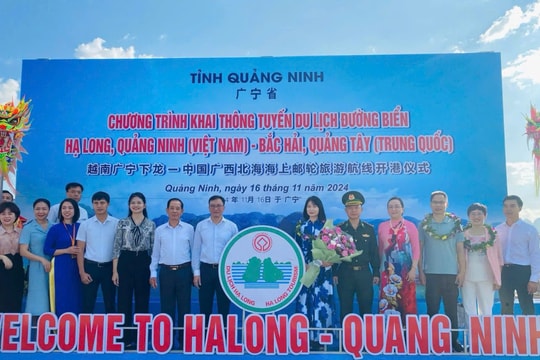 Tuyến du lịch biển Bắc Hải - Hạ Long tái khởi động sau thời gian gián đoạn